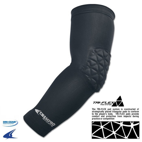 New CHAMPRO ARM SLEEVE WITH ELBOW PADDING - JV 11649-CHPFCAPM