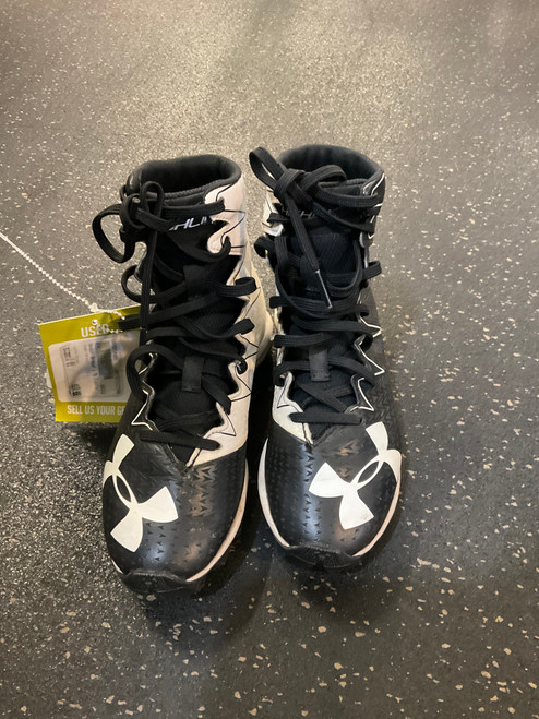 Used Under Armour Jr FB Cleats Black Junior 01 11790-S000034681