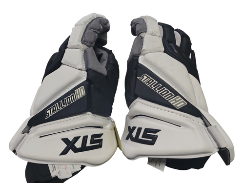 Used STX STALLION HD Lacrosse Gloves Mens Black 12" 11849-S000011113