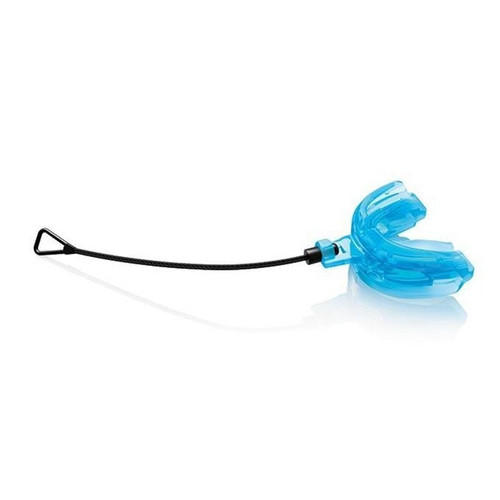 Vist Large View of Product Image Which is New MOUTH GUARD W STRAP BLU