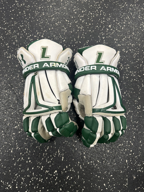 Vist Large View of Product Image Which is Used Under Armour BIOFIT LG Men's Lacrosse Gloves holes at the palm