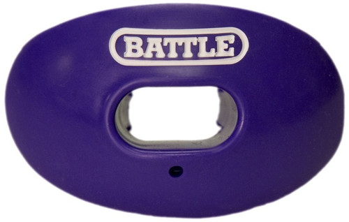 Vist Large View of Product Image Which is OXYGEN MOUTH GUARD W CONVERTIBLE STRAP PURPLE