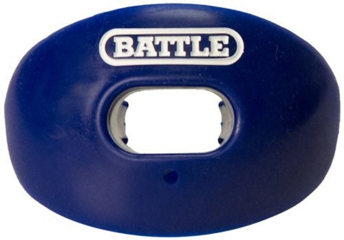 Vist Large View of Product Image Which is OXYGEN MOUTH GUARD W CONVERTIBLE STRAP NAVY