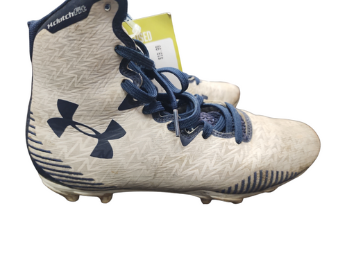 Used Under Armour Jr FB Cleats White Junior 06 11849-S000011458
