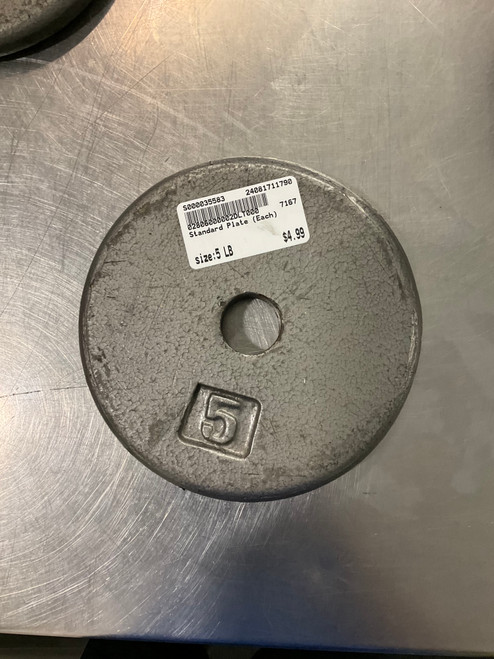 Vist Large View of Product Image Which is Used Standard Plate (Each) 5 lb 11790-S000035583