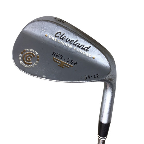 Vist Large View of Product Image Which is Used Cleveland REG 588 TOUR ZIP GROOVES 54 Degree Regular Flex Steel Shaft Wedges Golf Wedges