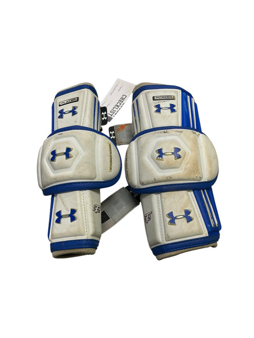 Vist Large View of Product Image Which is Used Under Armour ARM GUARDS Lacrosse Arm Pads/Guards Royal Blue MD 11849-S000019218