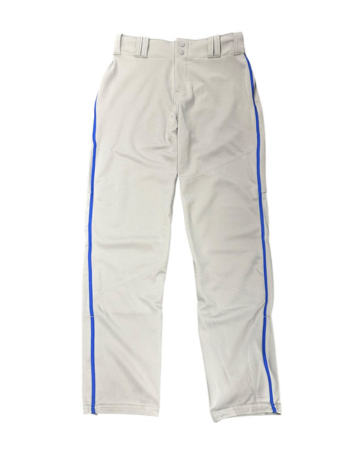 Vist Large View of Product Image Which is Used Alleson GRAY PANT BLUE STRIPE BB/SB Pant Boys Grey LG