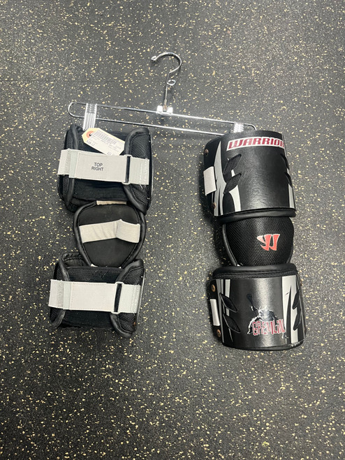 Vist Large View of Product Image Which is Used Warrior GREMLIN Lacrosse Arm Pads/Guards Black LG 11774-S000074644