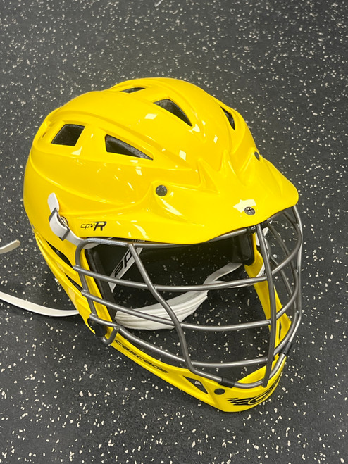 Vist Large View of Product Image Which is Used Cascade CPVR Lacrosse Helmet Yellow One Size
