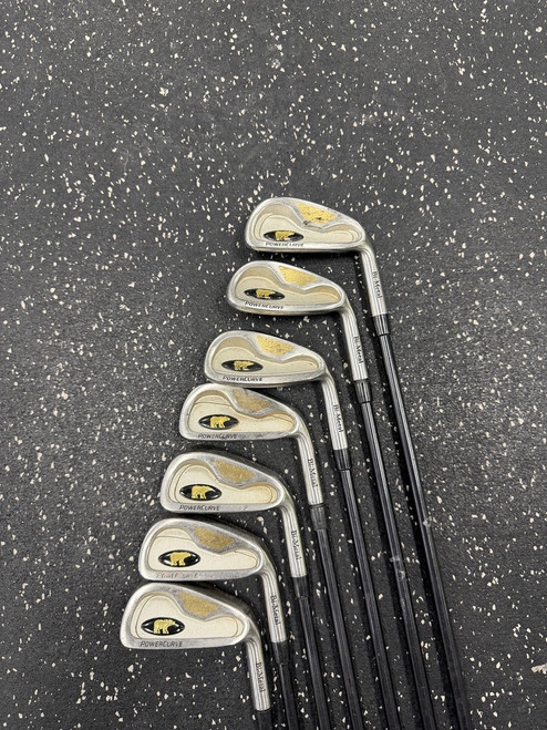 Vist Large View of Product Image Which is Used Golden Bear POWERCURVE 3I-9I Regular Flex Graphite Shaft Iron Sets