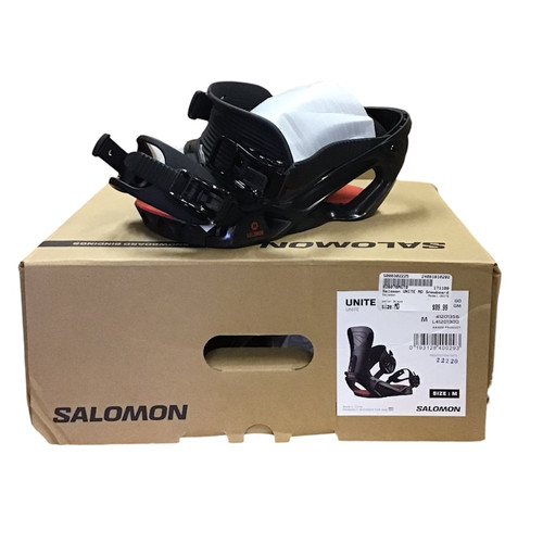 Vist Large View of Product Image Which is Used Salomon UNITE MD Men's Snowboard Bindings NEVER USED Used Salomon UNITE MD Men's Snowboard Bindings NEVER USEDUsed Salomon UNITE MD Men's Snowboard Bindings NEVER USED 