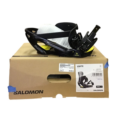 Vist Large View of Product Image Which is Used Salomon UNITE LG Men's Snowboard Bindings NEVER USED