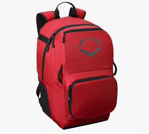 Vist Large View of Product Image Which is Baseball and Softball Baseball and Softball Equipment Bags New Evoshield SRZ-1 Backpack Red