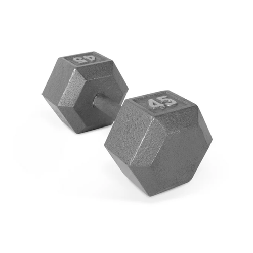 Vist Large View of Product Image Which is CAP Cast Iron Grey Dumbbell 45lb #SDG045