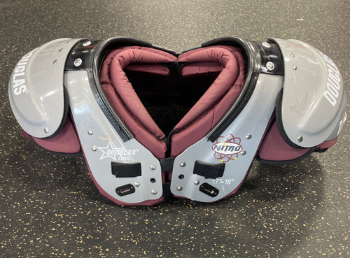 Used Douglas NITRO FB Shoulder Pads Grey MD 11735-S000300538