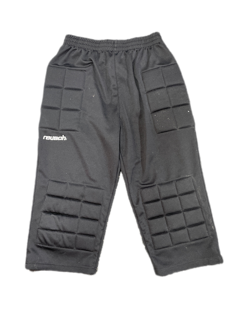 Vist Large View of Product Image Which is Used Reusch Soccer Goalie Pants Black Adult Large, front view