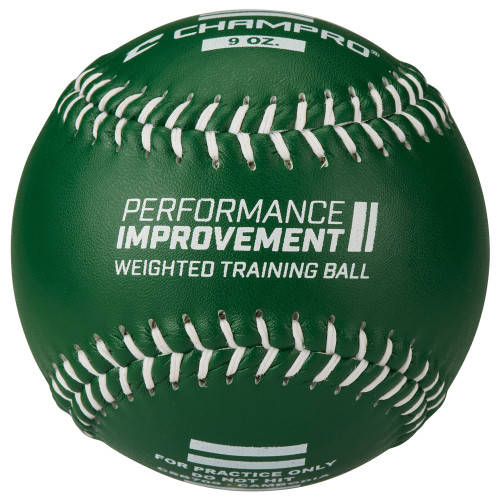 Vist Large View of Product Image Which is New Champro Weighted Training Softball 9 oz Green, product view