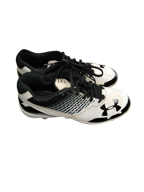 Vist Large View of Product Image Which is Used Under Armour C-LOW BB/SB Cleats Black Senior 7 11866-S000014092