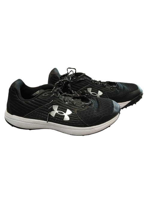 Vist Large View of Product Image Which is Used Under Armour CHARGED BB/SB Cleats Black Senior 12 11866-S000014546
