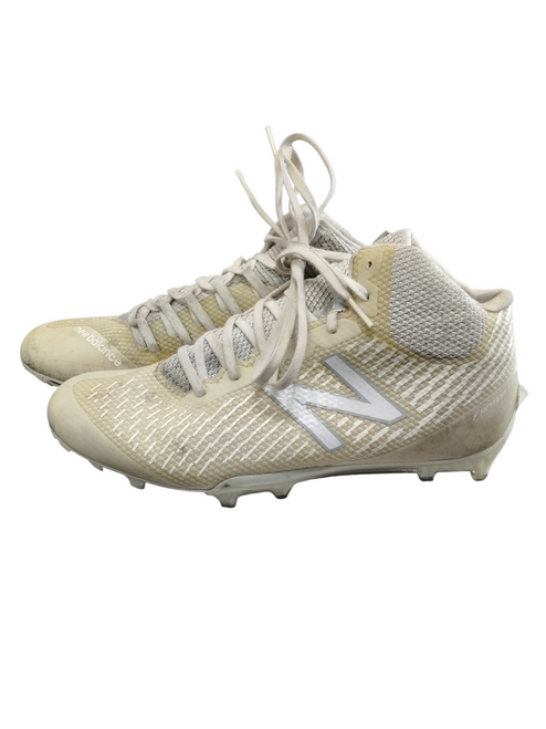 Vist Large View of Product Image Which is Used New Balance LAX Cleats Mens White Senior 7