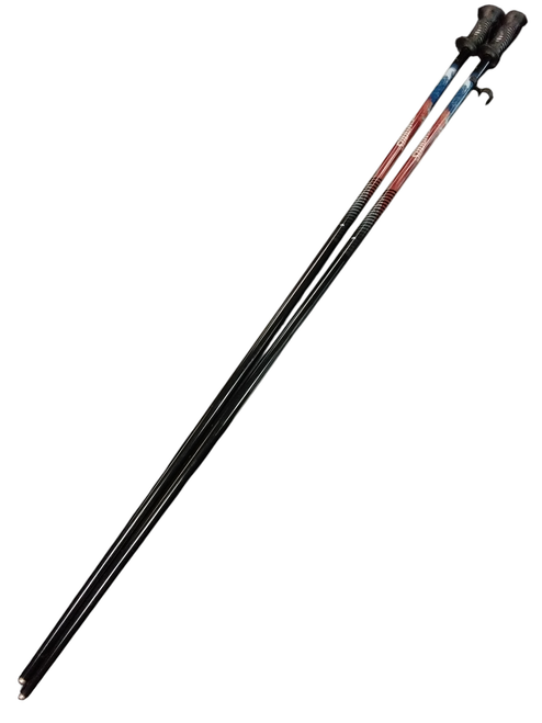 Vist Large View of Product Image Which is Used Whitewoods Mens DH Ski Pole Black 125 cm / 50 in