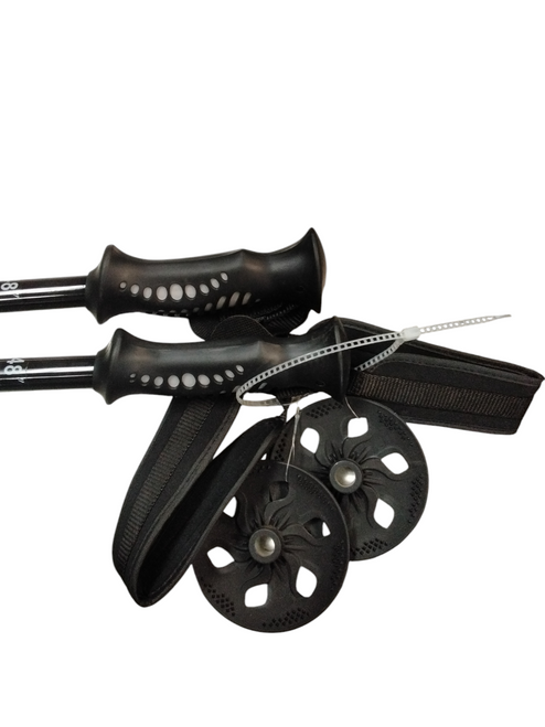 Vist Large View of Product Image Which is Used Whitewoods Mens DH Ski Pole Black 120 cm / 48 in