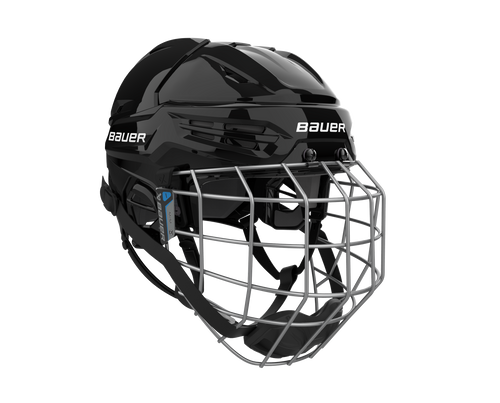 Vist Large View of Product Image Which is New Bauer BAUER REAKT 55 Helmet Cage Combo Black LG
