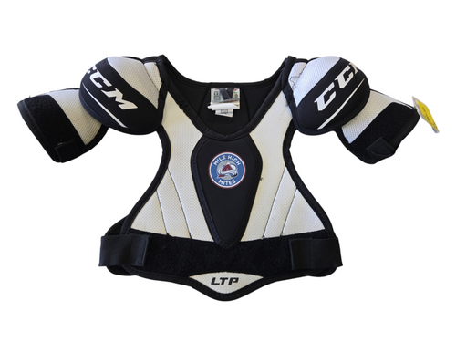 Vist Large View of Product Image Which is Used CCM LTP Youth Shoulder Pads LG