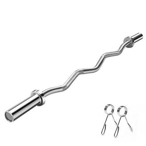 Vist Large View of Product Image Which is New OLYMPIC CURL BAR 600LB TST 11479-PRMDF155
