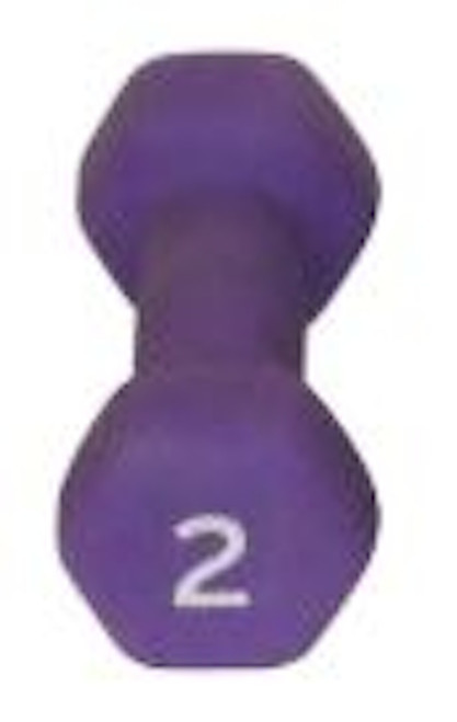 Vist Large View of Product Image Which is PREMIER FITNESS NEOPRENE 2 LB DUMBBELL #DF922