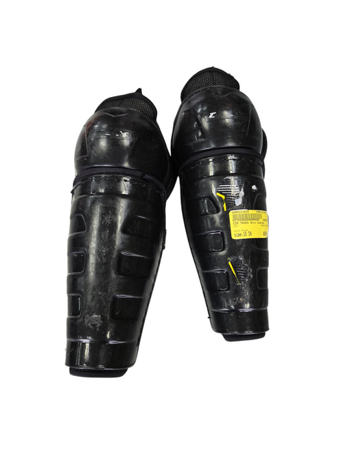 Vist Large View of Product Image Which is Used CCM TACKS Junior Shin Guards Black 10" 11617-S000311816