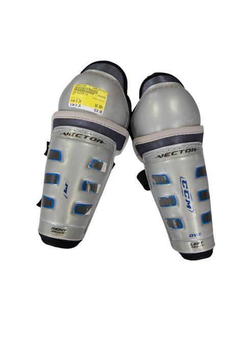 Vist Large View of Product Image Which is Used CCM VECTOR Youth Shin Guards Grey 9" 11617-S000311832