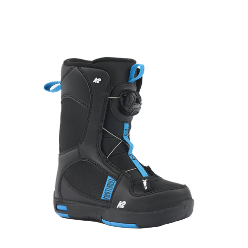 New K2 Mini Turbo '25 Snowboard Boots- Youth 12K 11218-KTOB230301712K Vist Large View of Product Image Which is New K2 Mini Turbo '25 Snowboard Boots- Youth 12K