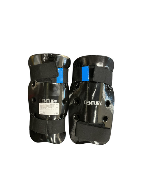 Vist Large View of Product Image Which is Used Century Martial Arts Shin Pads Black SM