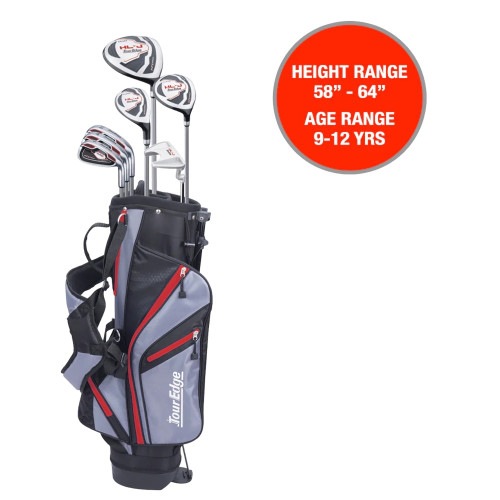 New Tour Edge Jnr5x2 9-12yrRedW/bag 11820-TEGJASLGJ52912
