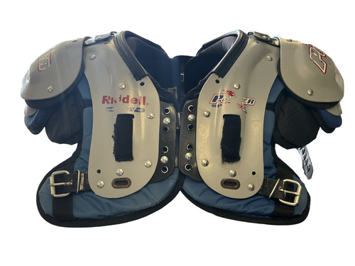 Vist Large View of Product Image Which is Used Riddell POWER SPX30 FB Shoulder Pads Grey SM 11852-S000016604