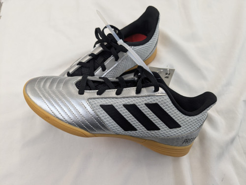 Vist Large View of Product Image Which is Used Adidas PREDATOR 19.4 IN SALA J Soccer Indoor Shoes Silver Junior 05