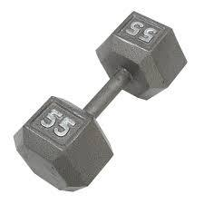 Vist Large View of Product Image Which is New 55LB METAL DUMBBELL