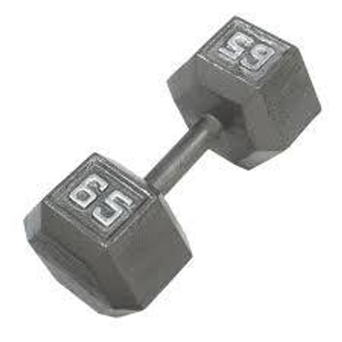 Vist Large View of Product Image Which is New 65LB METAL DUMBBELL 11651-80PMDB65
