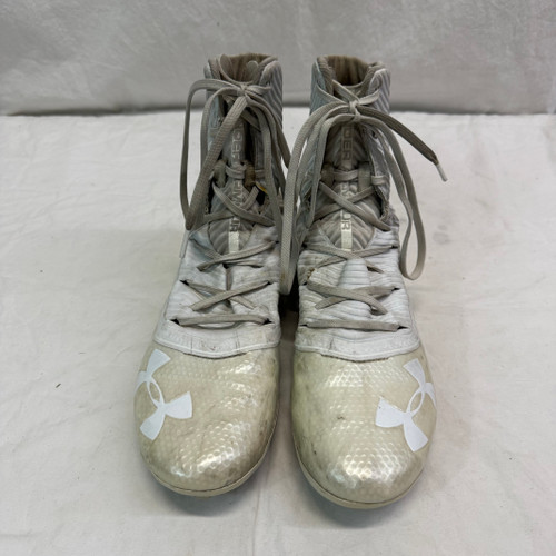 Vist Large View of Product Image Which is Used Under Armour HIGHLIGHT Adult FB Cleats White Senior 9