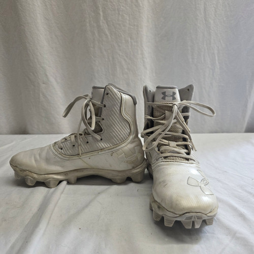 Vist Large View of Product Image Which is Used Under Armour HIGHLIGHT Adult FB Cleats White Senior 5.5 11651-S000378557