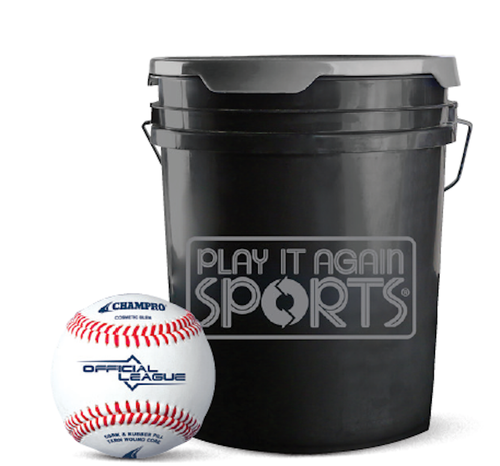 Vist Large View of Product Image Which is New LOGO BUCKET OF PRACTICE BALLS LEATHER