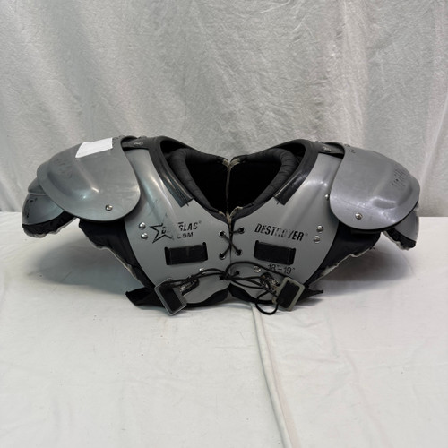 Vist Large View of Product Image Which is Used Douglas QBM DESTROYER 18-19 FB Shoulder Pads Grey LG