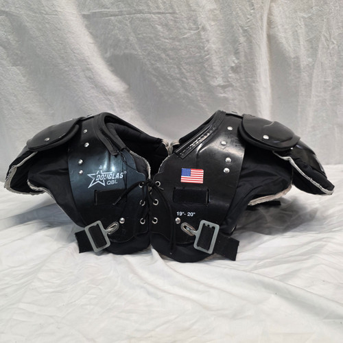 Vist Large View of Product Image Which is Used Douglas QB 19-20 FB Shoulder Pads Black LG