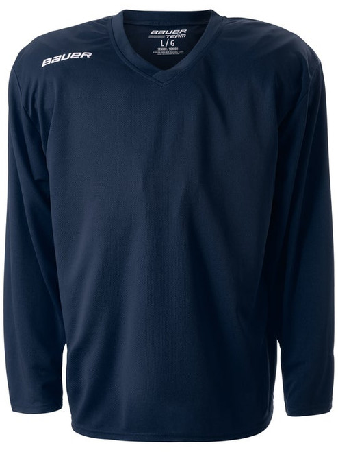 Vist Large View of Product Image Which is New Bauer FLEX JERSEY YTH NAVY M/L 11860-BAR1054933YNVML
