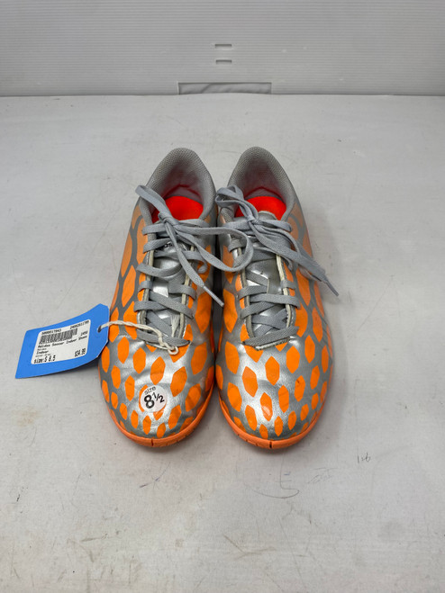 Vist Large View of Product Image Which is Used Adidas Soccer Indoor Shoes Grey Senior 8.5