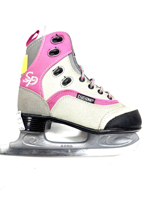 Vist Large View of Product Image Which is Used CCM SP Girls Softboot Skate White Junior 01
