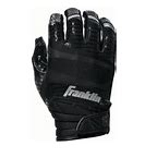 Vist Large View of Product Image Which is Franklin Sports Hi-Tack Premium Football Receiver Gloves - Black