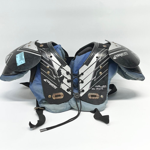 Vist Large View of Product Image Which is Used Champro AIR TECH FB Shoulder Pads Black XS